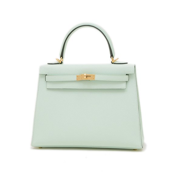 Hermes Hermès Kelly 25 Handbag, Peppermint, Champagne Gold Hardware, K Stamp - Picture 1 of 7
